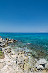 Fototapeta na wymiar Scenic view of Caribbean Ocean at Punta Sur, Isla Mujeres