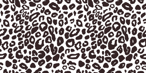 Leopard seamless pattern texture. 