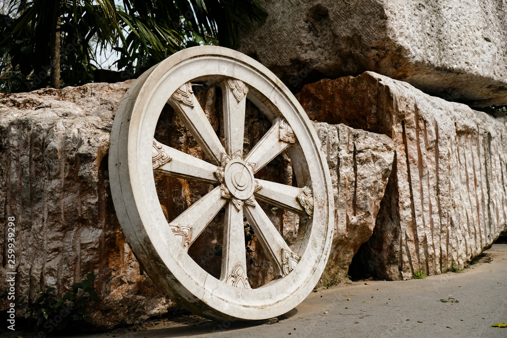 Wall mural ancient wheel from the cart