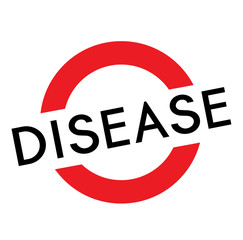 disease stamp on white