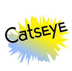 catseye stamp on white