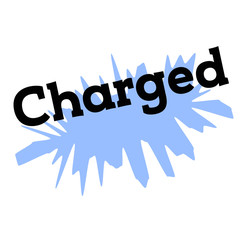 Fototapeta premium charged stamp on white