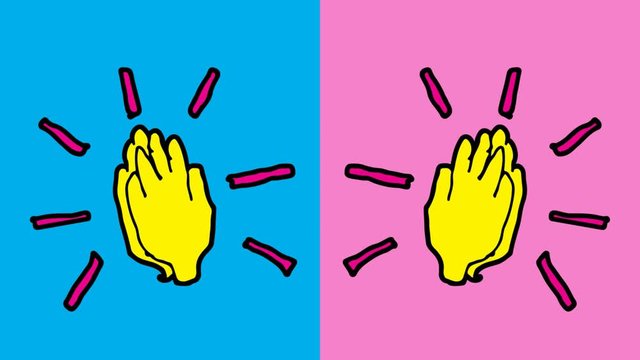 kids drawing pop art seamless background with theme of praying hands