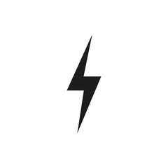 Lightning icon design. Vector illustration. 