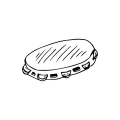 tambourine vector sketch