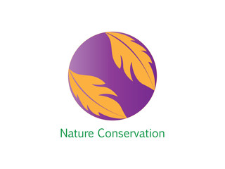 Nature conservation logo template