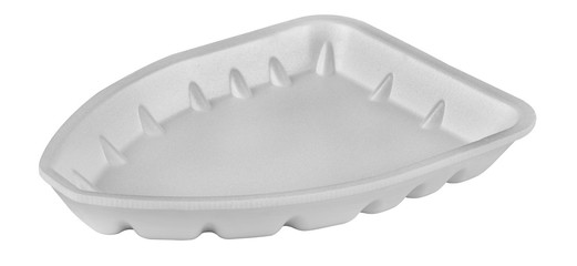 Plastic food tray,Styrofoam food tray isolated on white background