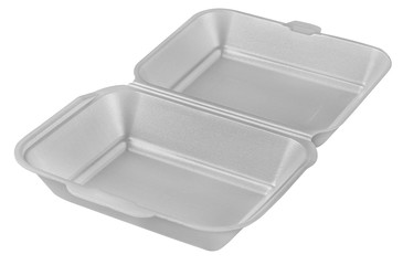 Plastic food tray,Styrofoam food tray isolated on white background