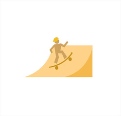 skateboarding vector logo