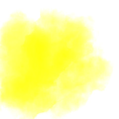 Watercolor abstract background yellow color