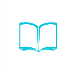 vector logo of book for school and education library