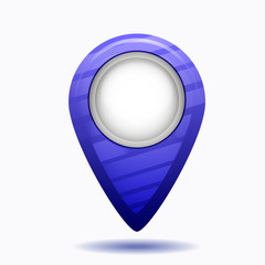 Bright map icon. Location Icon Illustration for search maps.