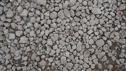 road texture of gravel