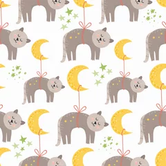 Light filtering roller blinds Sleeping animals Seamless pattern with sleeping cats