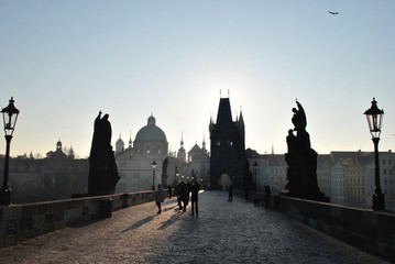Most Karola, Praga - obrazy, fototapety, plakaty