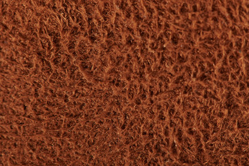 Brown fluffy wool texture