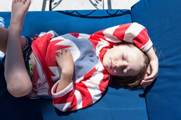 5 year old boy reclining , Todos Santos