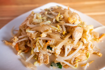 Phat Thai or pad thai, traditional Thailand food