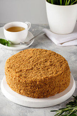 Homemade cake with icing, chocolate, cream cheese, homemade cakes, home bakery