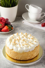 Homemade cake with icing, chocolate, cream cheese, homemade cakes, home bakery