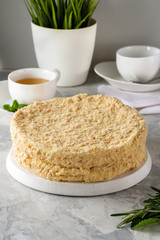 Homemade cake with icing, chocolate, cream cheese, homemade cakes, home bakery