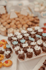 sweets on the buffet wedding table
