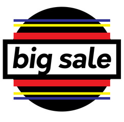 BIG SALE stamp on white