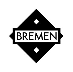 BREMEN stamp on white