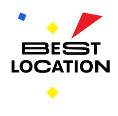 BEST LOCATION stamp on white © lkeskinen