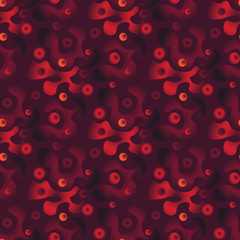 Dark natural forest seamless pattern