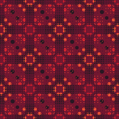 Fototapeta na wymiar Geometric square tiles seamless pattern