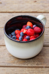 Mix berries cup