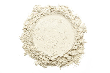 Cosmetic powder isolated on white background  - obrazy, fototapety, plakaty