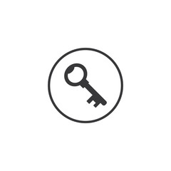 key home in the circle button