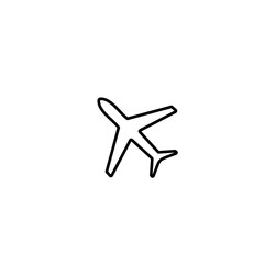 plane line simple icon