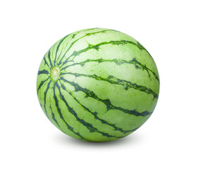 watermelon on white background. depth of field
