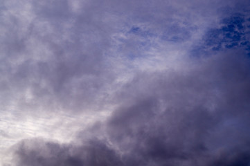 Obraz premium gray heavy rainy clouds at summer. background, weather.