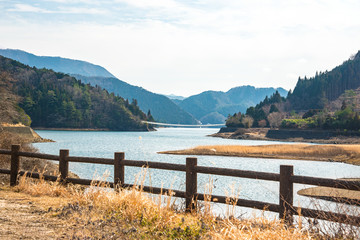 Fototapeta na wymiar 愛媛県・面河ダム湖