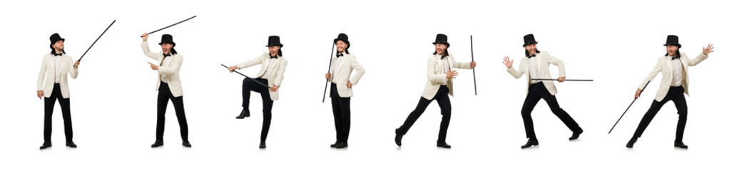 Collage of young man in suit