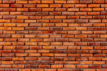 Old red bricks wall.