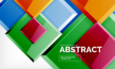 Square geometrical background