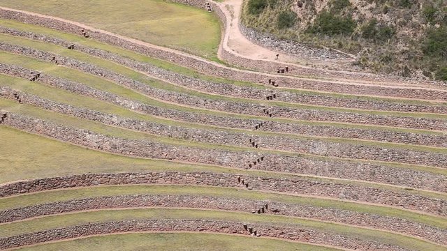 Moray maras archeological site in Peru