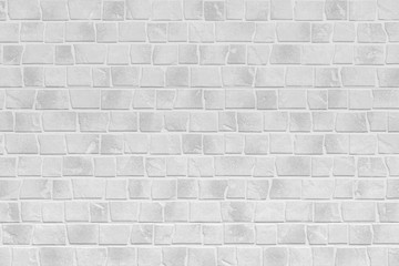 White brick wall texture and background seamless
