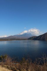 本栖湖の富士山