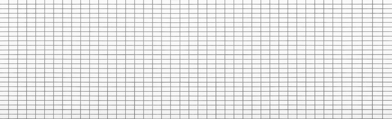 Panorama of White brick wall texture and background seamless