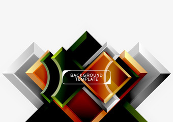 Geometric shapes abstract background