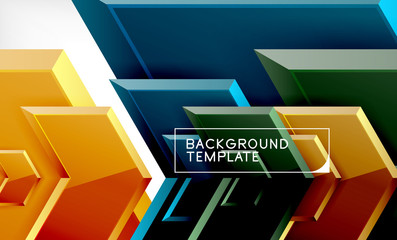 Techno arrow background, template design