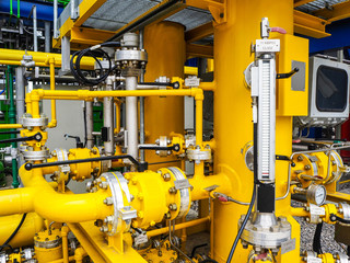 .Level indicator for measurement condensate level of gas in fuel gas filter gas..