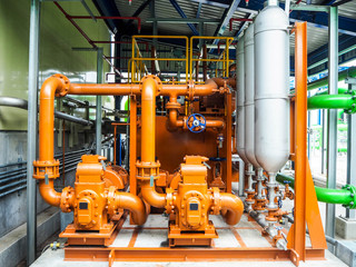 .Lube oil system for apply industrial zone in Combined-Cycle Co-Generation Power Plant with closed up .