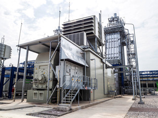 Gas turbine generator systems in Combined-Cycle Co-Generation Power Plant.